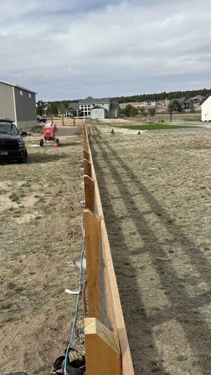 Ranch fence installation